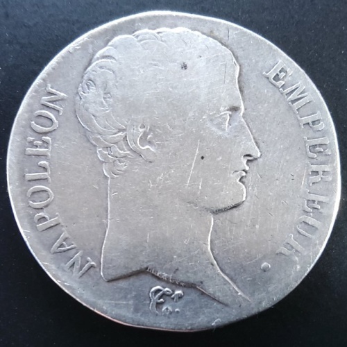 France. Napoléon I (1804-1814). 5 Francs An 13-M, Toulouse