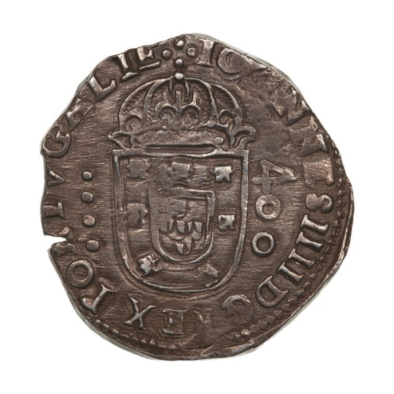 1640–1656 Cruzado 400 Reis Portugal João IV Lisboa Mint Silver Coin Rara