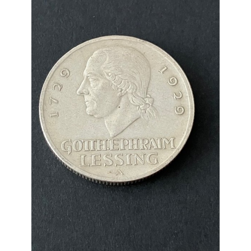 Germany, Weimar Republic 3 Reichsmark Germany 3 Reichsmark, 1929 Weimar Republic Rarer