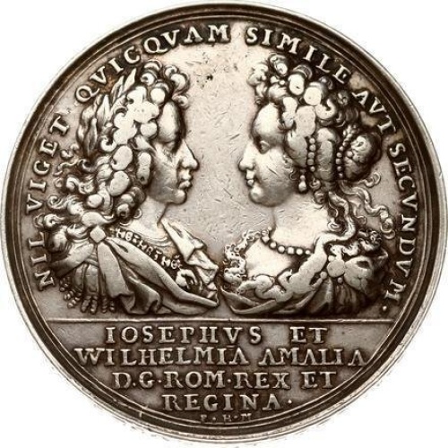 Austria. Historical Medal 1699 / Małżeństwo Józefa I i Wilhelminy Amalii z Braunschweig Lüneburg.