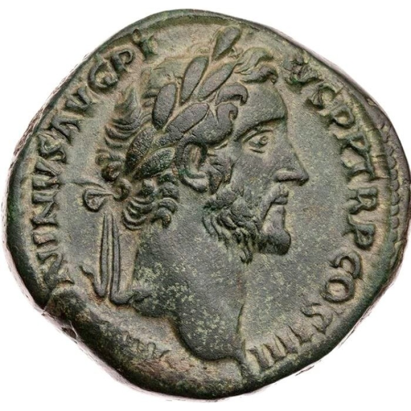 Roman Empire. Antoninus Pius (AD 138-161). Sestertius Rome - SALVS AVG