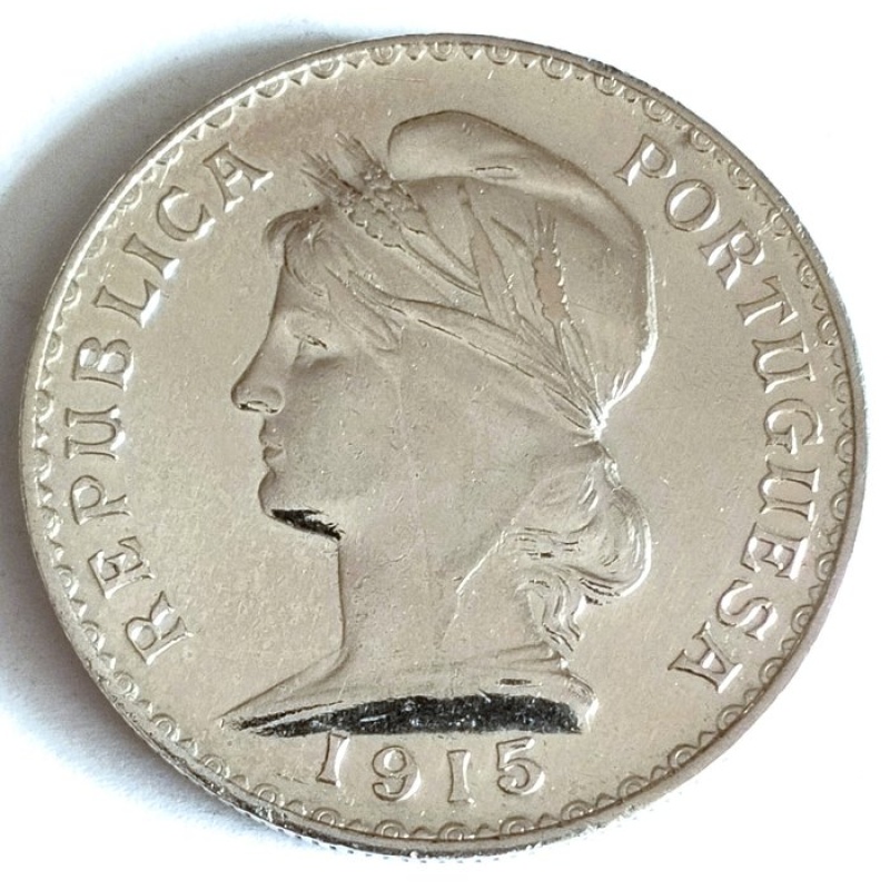 Portugal. Republic. 1 Escudo -1915