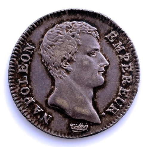 France. Napoléon I (1804-1814). 1 Franc An 13-A, Paris