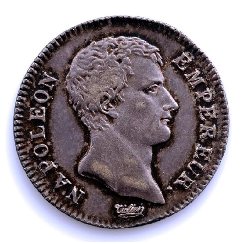 France. Napoléon I (1804-1814). 1 Franc An 13-A, Paris