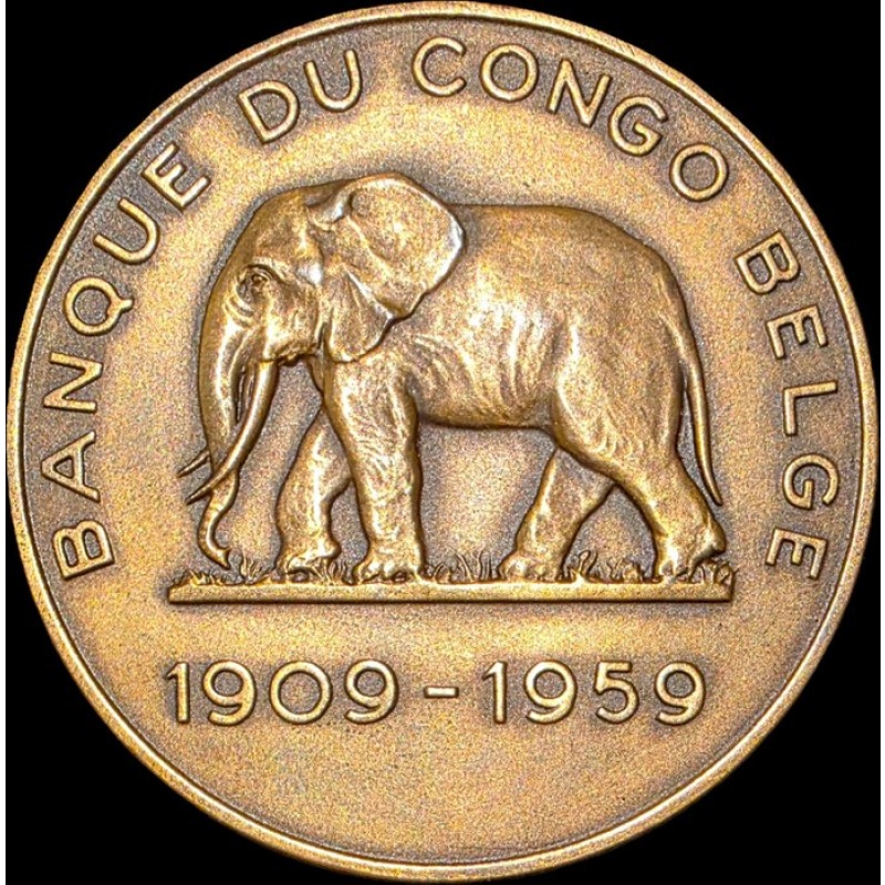 Belgian Congo, Bank of the Belgian Congo 1909 -1959.