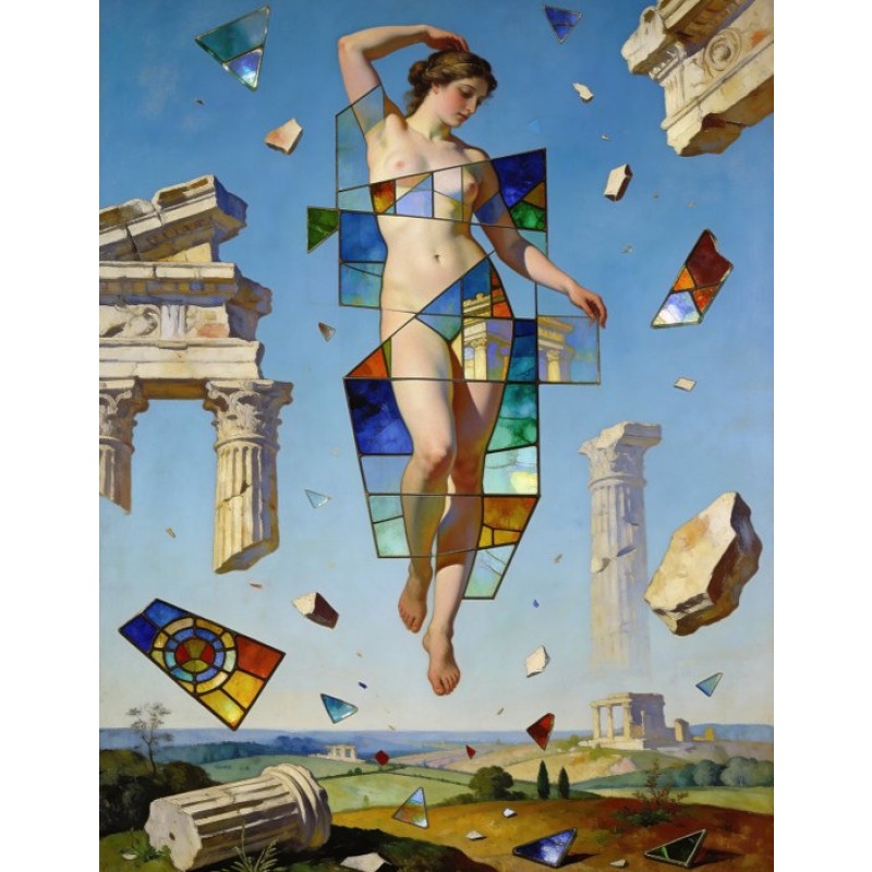 Alexy Berthelot - Greek levitation art deco 1 ( UNIQUE EDITION ) XL