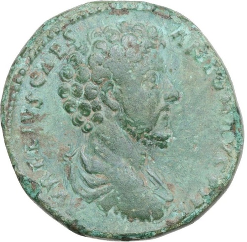 Roman Empire. Marcus Aurelius (AD 161-180). Sestertius Marcus as caesar