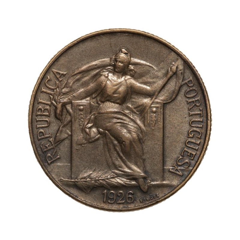 Portugal. República. 1 Escudo 1926 - Escassa
