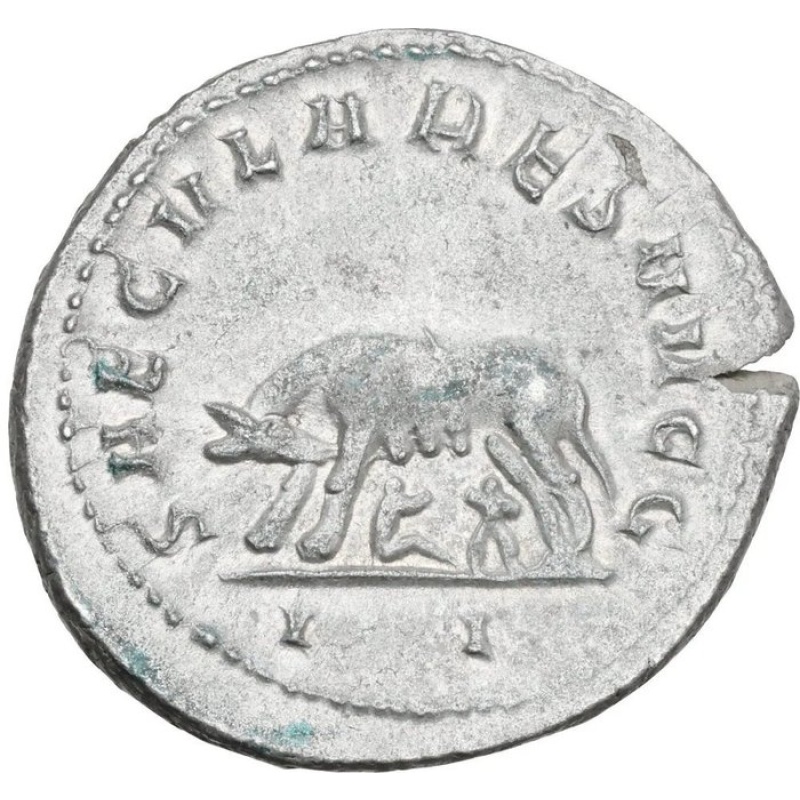 Roman Empire. Philip I (AD 244-249). Antoninianus She-wolf on the reverse