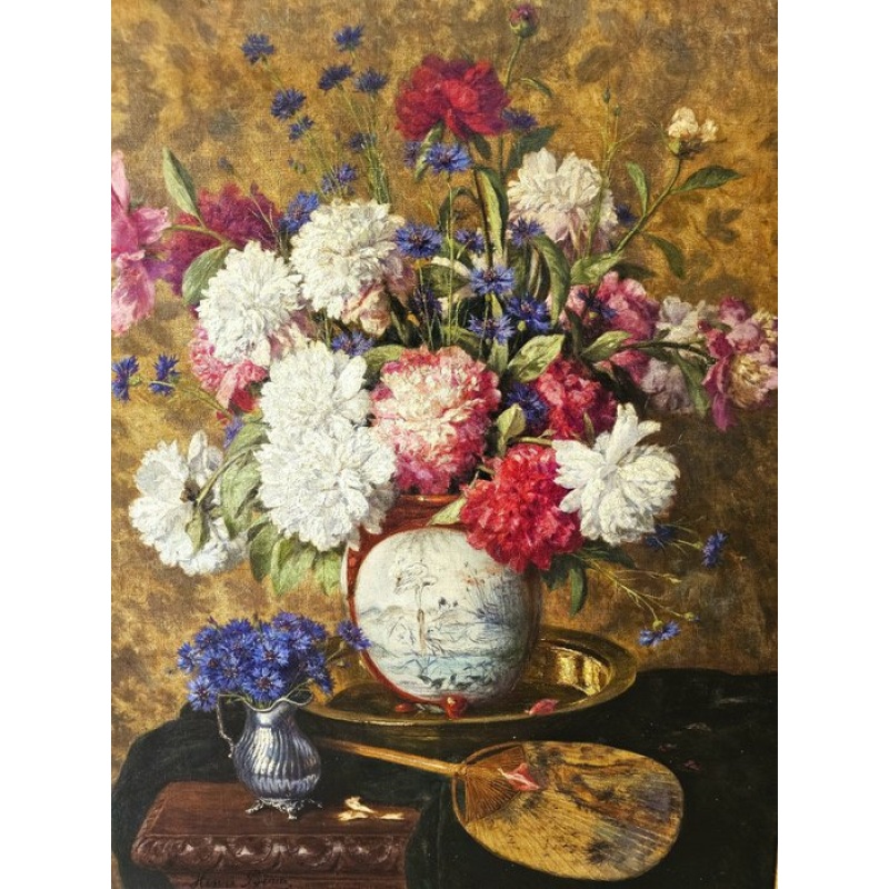 Biva Henri (1848-1929) - Nature morte japonisante