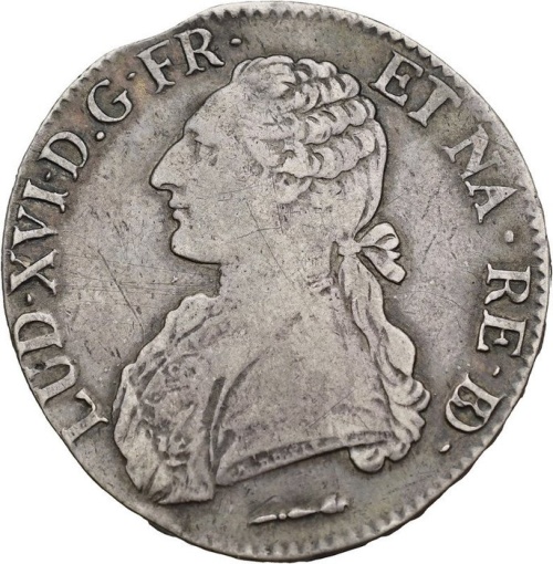 1785 Écu du Béarn France Louis XVI Pau Mint Silver Coin