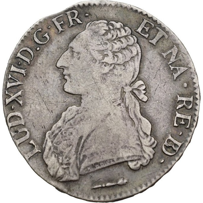 1785 Écu du Béarn France Louis XVI Pau Mint Silver Coin