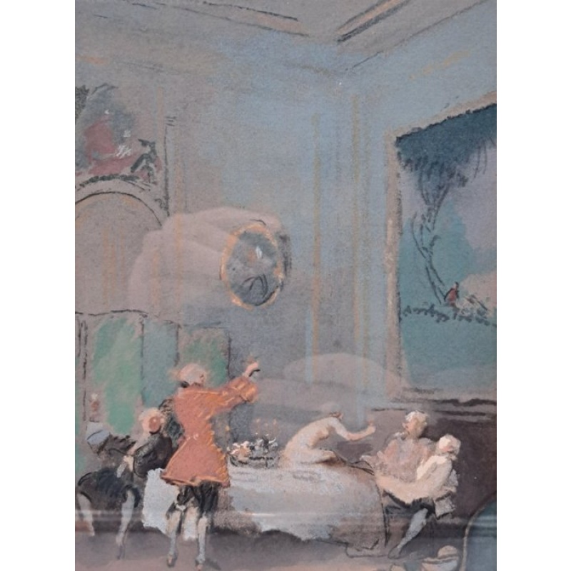 Lucien-Victor Guirand de Scevola (1871-1950) - Scène galante