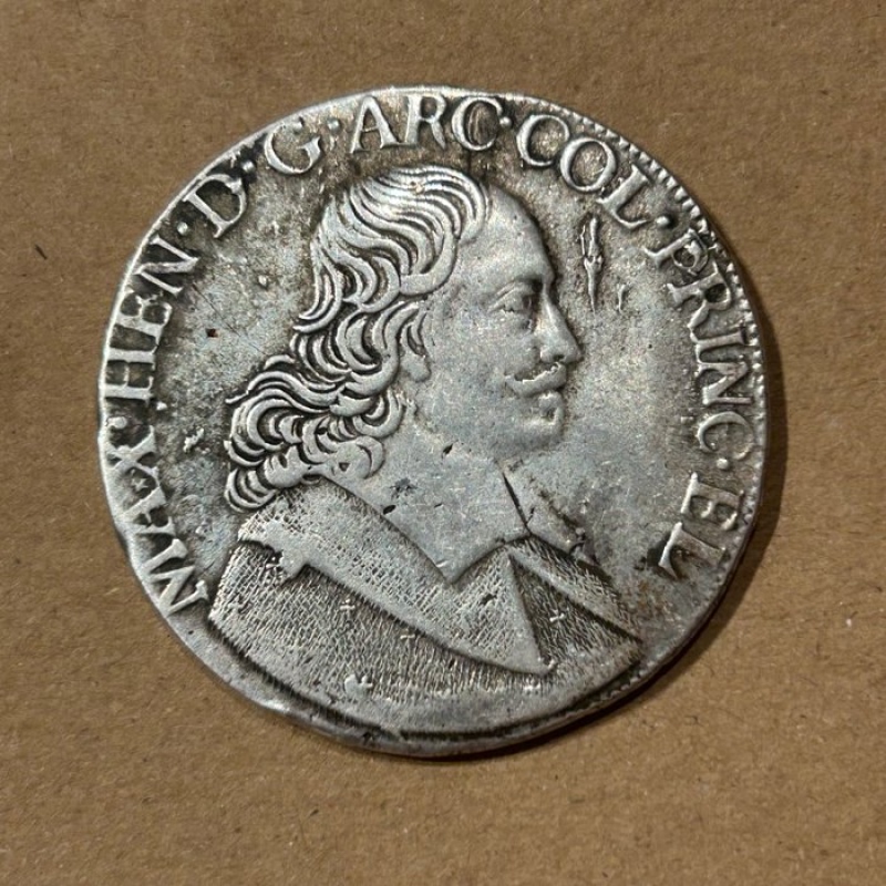 1663 Patagon Liege Maximilian Henry Silver Coin