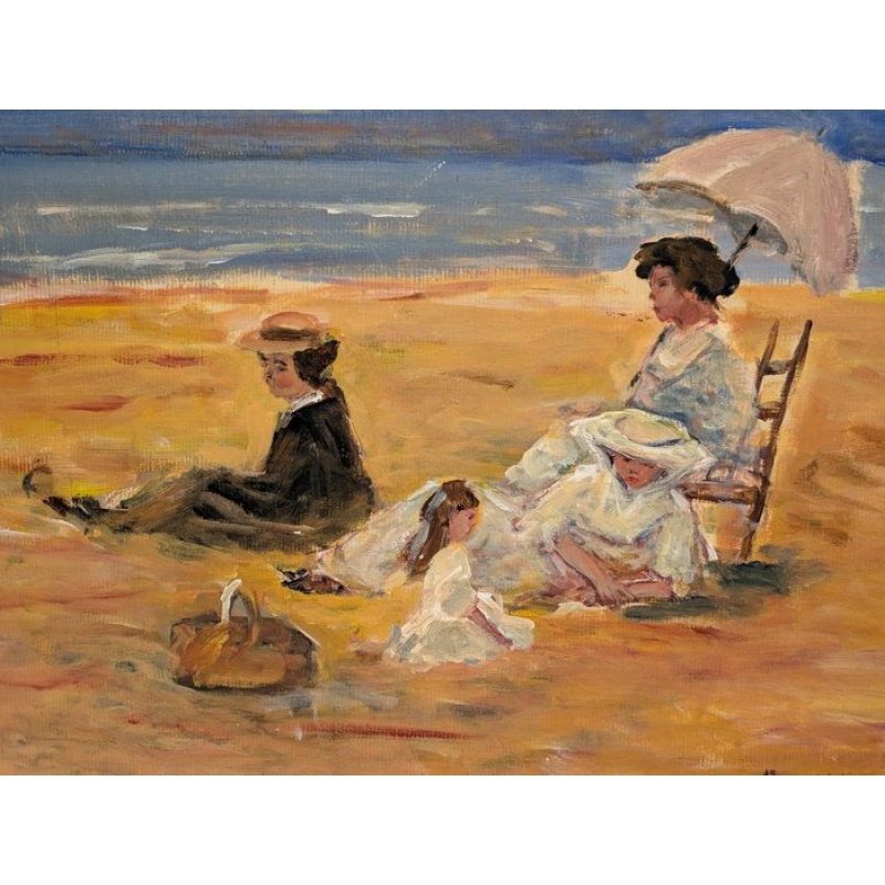 Frans Hollaardt (1916-1993) - Strandgezicht