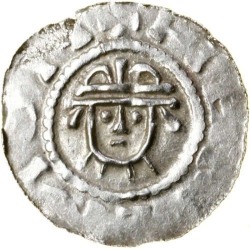 1024–1039 Penning Denarius Netherlands Friesland Conrad II Holy Roman Emperor Silver Coin