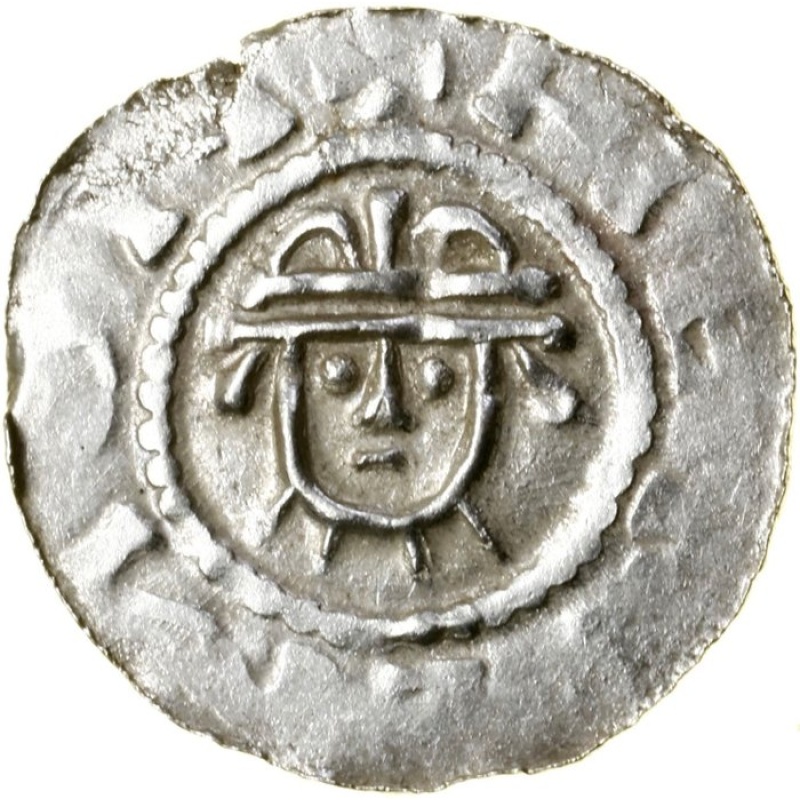 1024–1039 Penning Denarius Netherlands Friesland Conrad II Holy Roman Emperor Silver Coin