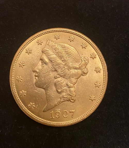 United States. 20 Dollars 1907 Liberty Head Double Eagle