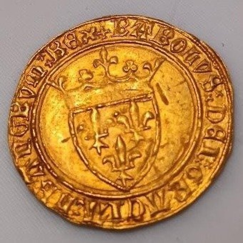 France. Charles VI (1380-1422). Ecu d'or à la couronne