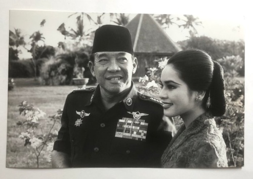 Alain Taieb - Président Soekarno et sa femme - tirage d'époque - 1966