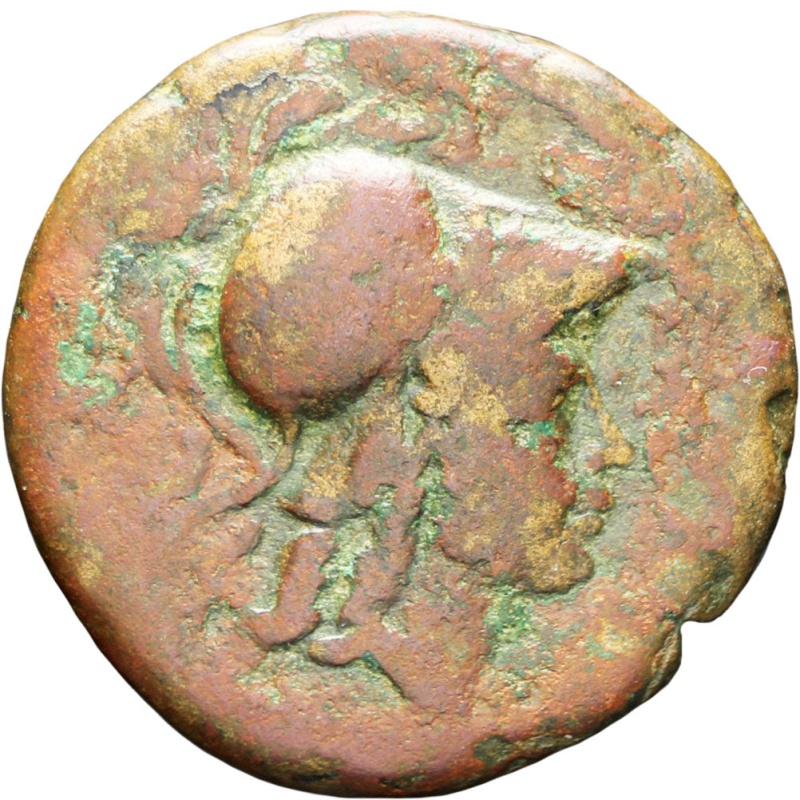 133-27 BC Pergamon, Mysia Ae Helmeted Athena