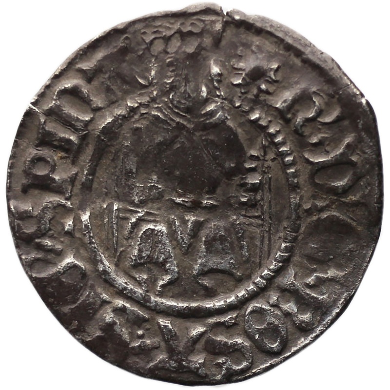 1526-1544 Henry VIII Sovereign Penny England Coin Silver London Mint 2nd coinage Rose Mintmark