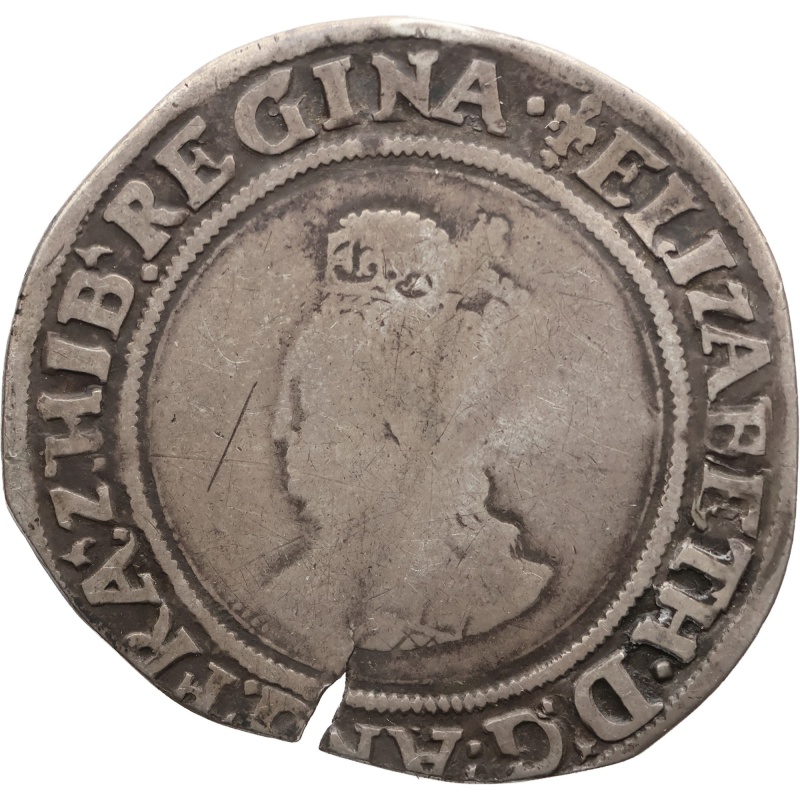 1558-1560 Shilling Elizabeth I Coin England 1st issue Lis bust 2A