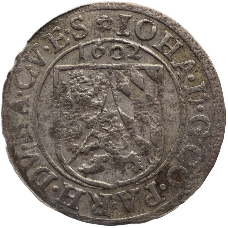 1602 3 Kreuzers John I Duchy of Palatinate-Zweibrücken Coin
