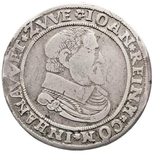 1610 Teston Hanau-Lichtenberg Silver Coin (1/3 Taler) German States Johann Reinhard I