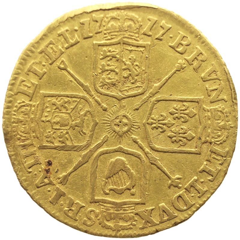 1717 Half Guinea George I Gold Coin UK