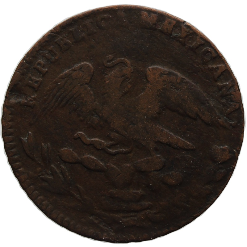 1836 Mo 1/4 Real Mexico Un Quarto / Una Quartilla Mexico City