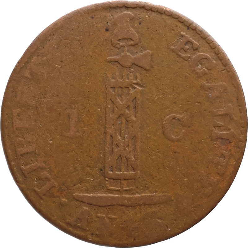 1846 1 Centime Haiti Coin
