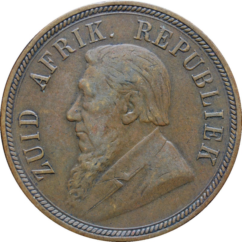 1898 South Africa Johannes Paulus Kruger One Penny Coin
