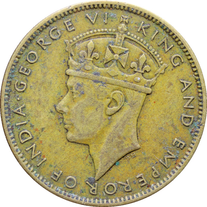 1940 Jamaica George VI One penny coin
