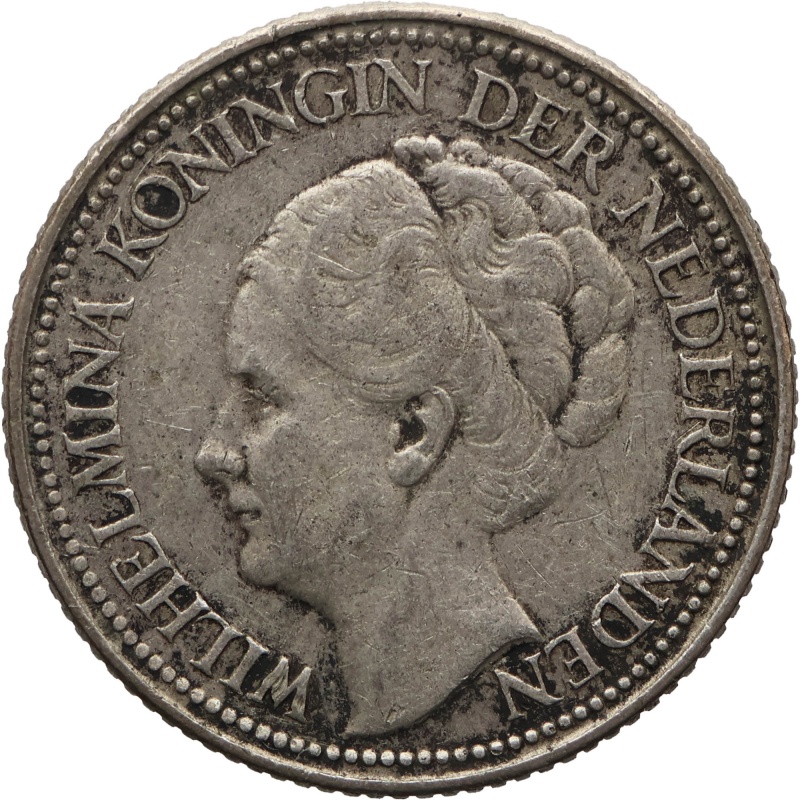1941 25 Cents Netherlands Coin Silver