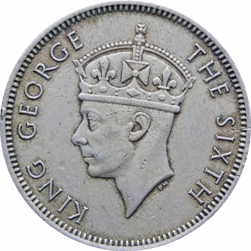 1950 Malaya 20 Cents George VI Coin