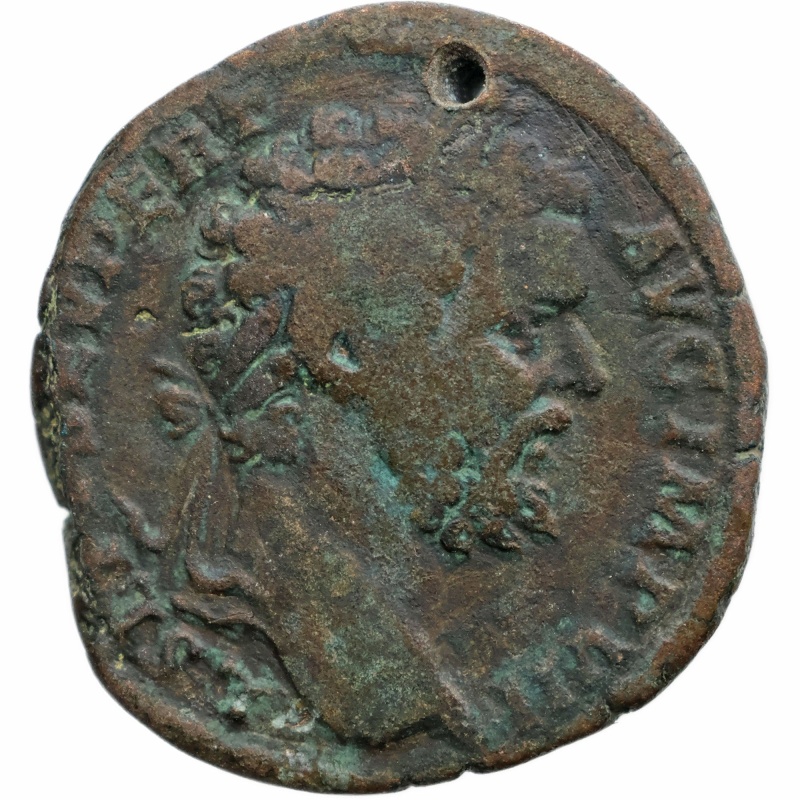 195 – 196 Roman Empire Sestertius Septimius Severus Coin