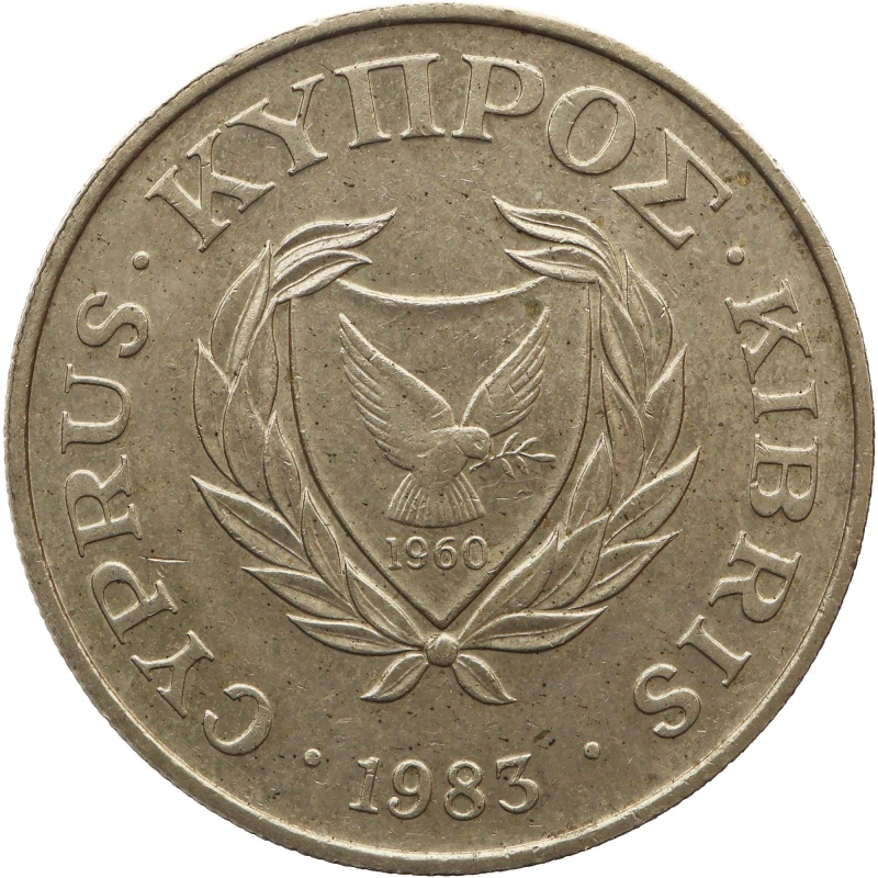 1983 10 Cents Cyprus Coin