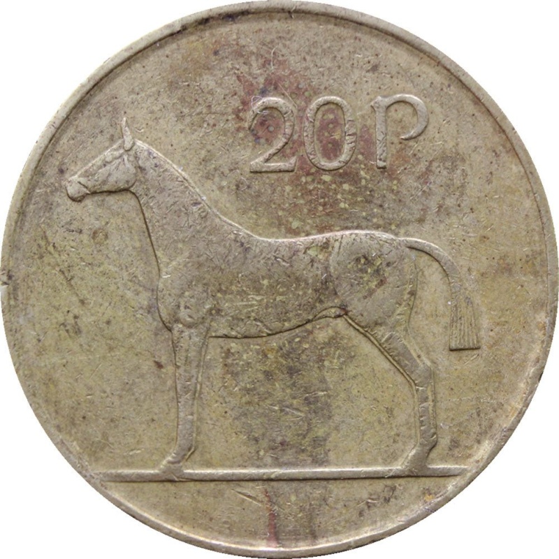 1986 20 Pingin Ireland Coin