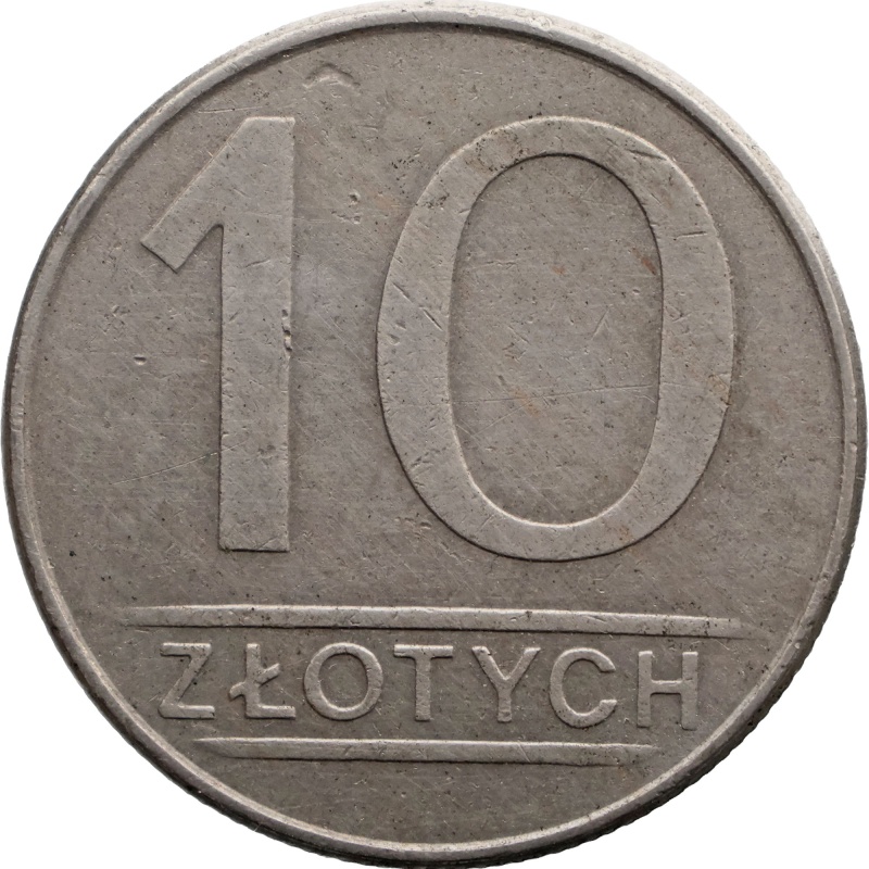 1986 MW 10 Złotych Poland Coin