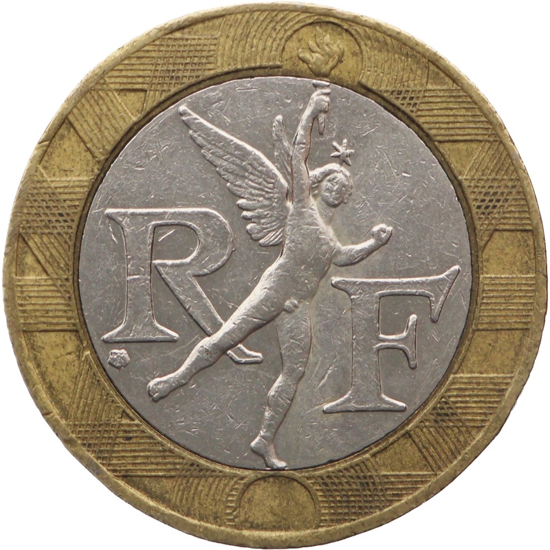 1990 10 Francs France Coin