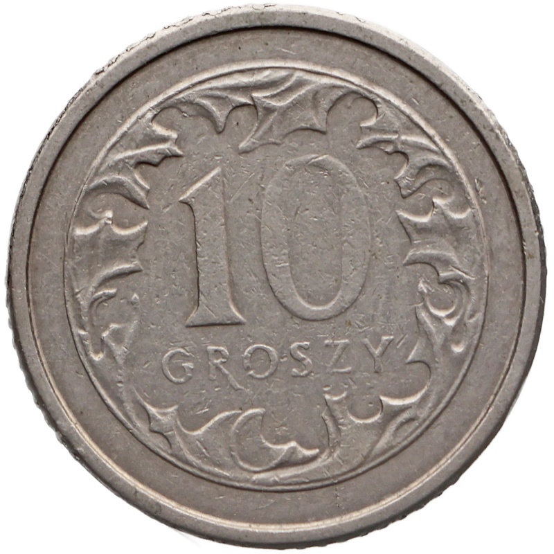 1993 10 Groszy Poland Coin