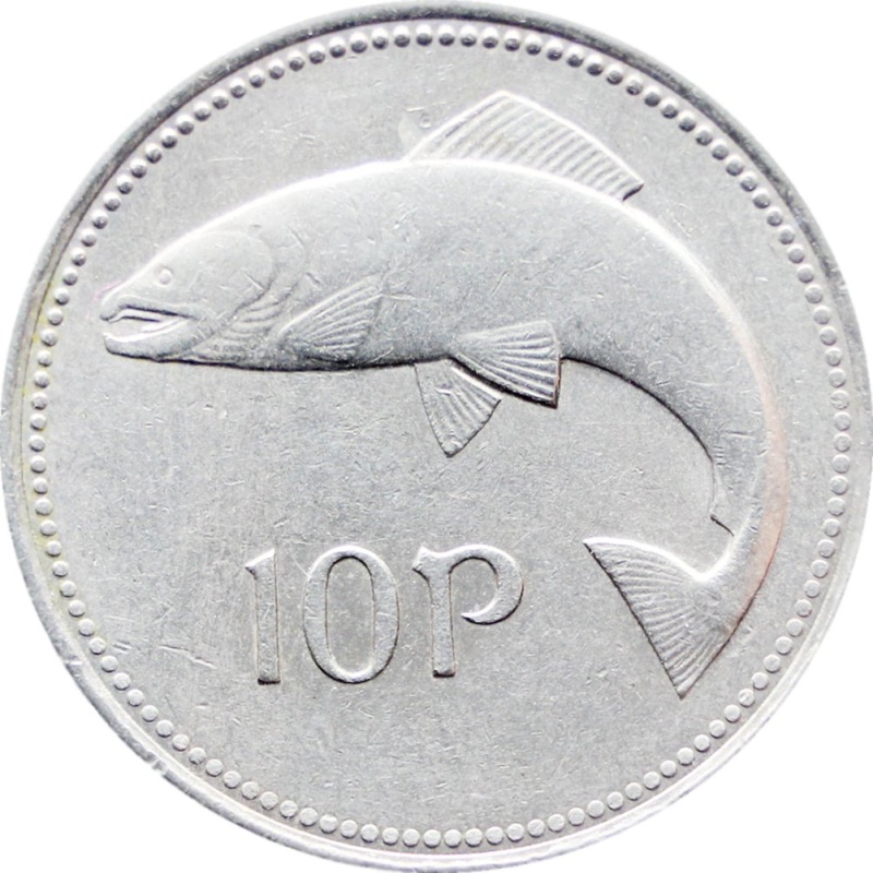 1993 10 Pingin Ireland Coin (small type)