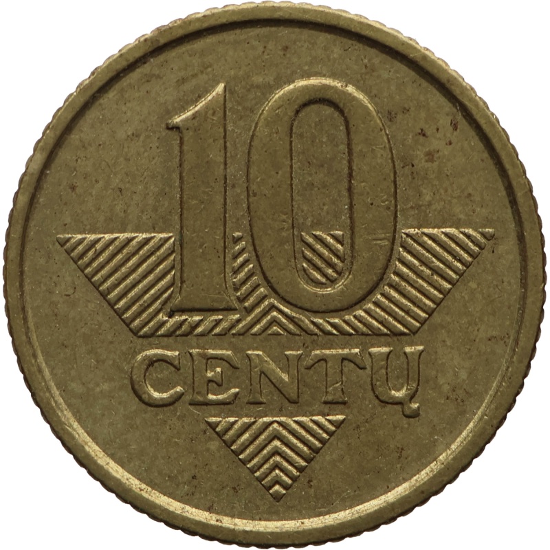 1998 10 Centų Lithuania Coin Tybe B