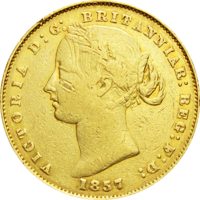 Australia Queen Victoria Sovereign 1857 Gold Coin