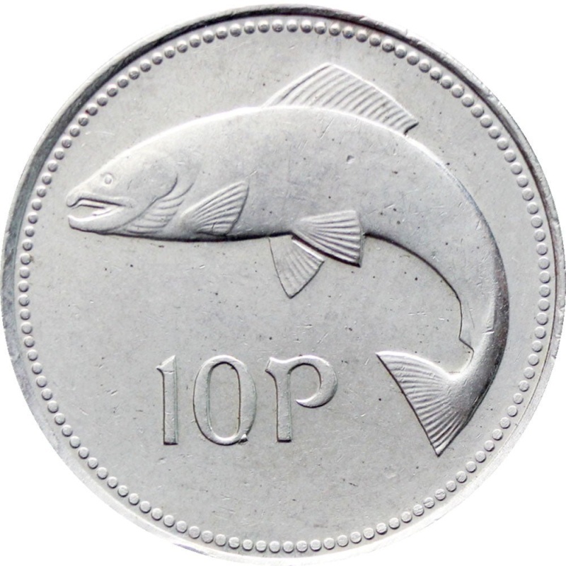 2000 10 Pingin Ireland Coin (small type)