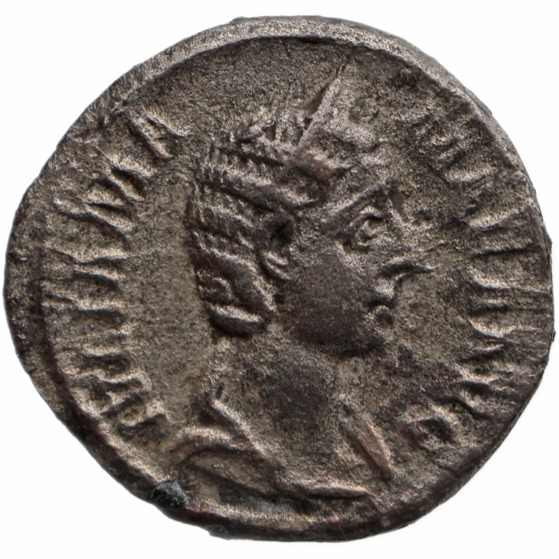 225-235 Roman Empire Denarius Julia Mamaea Coin Vesta