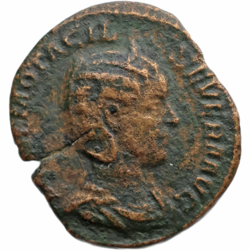 244-249 Roman Empire Sestertius Otacilia Severa, Augusta Coin Pudicitia