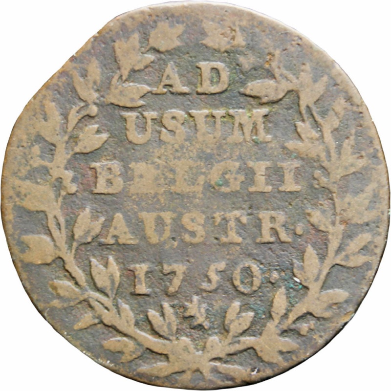Austrian Netherlands 1750 2 Liards 2 Oorden Maria Theresia Coin