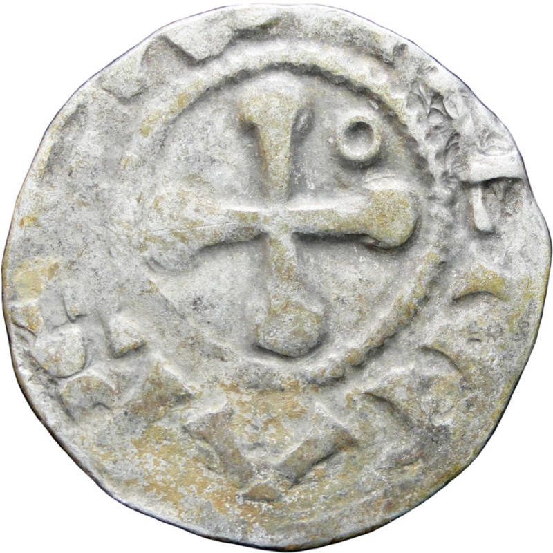 France Bistum Valence Denar 1275-95 Coin Silver